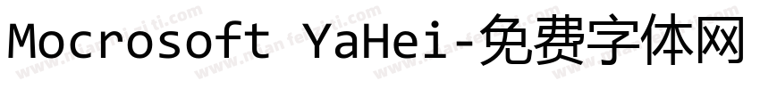 Mocrosoft YaHei字体转换